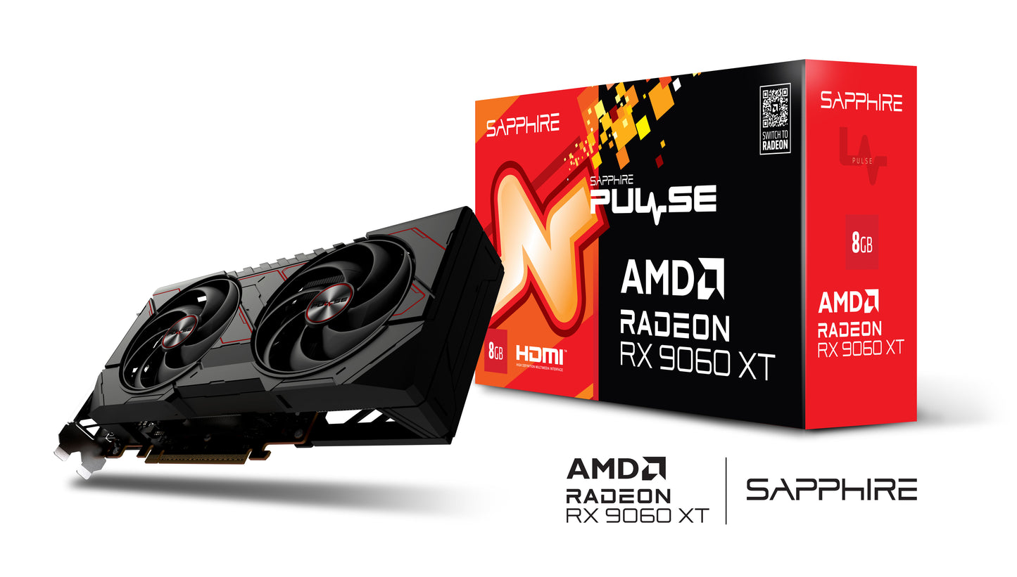 SAPPHIRE PULSE AMD RADEON RX 9060 XT GAMING OC 8GB