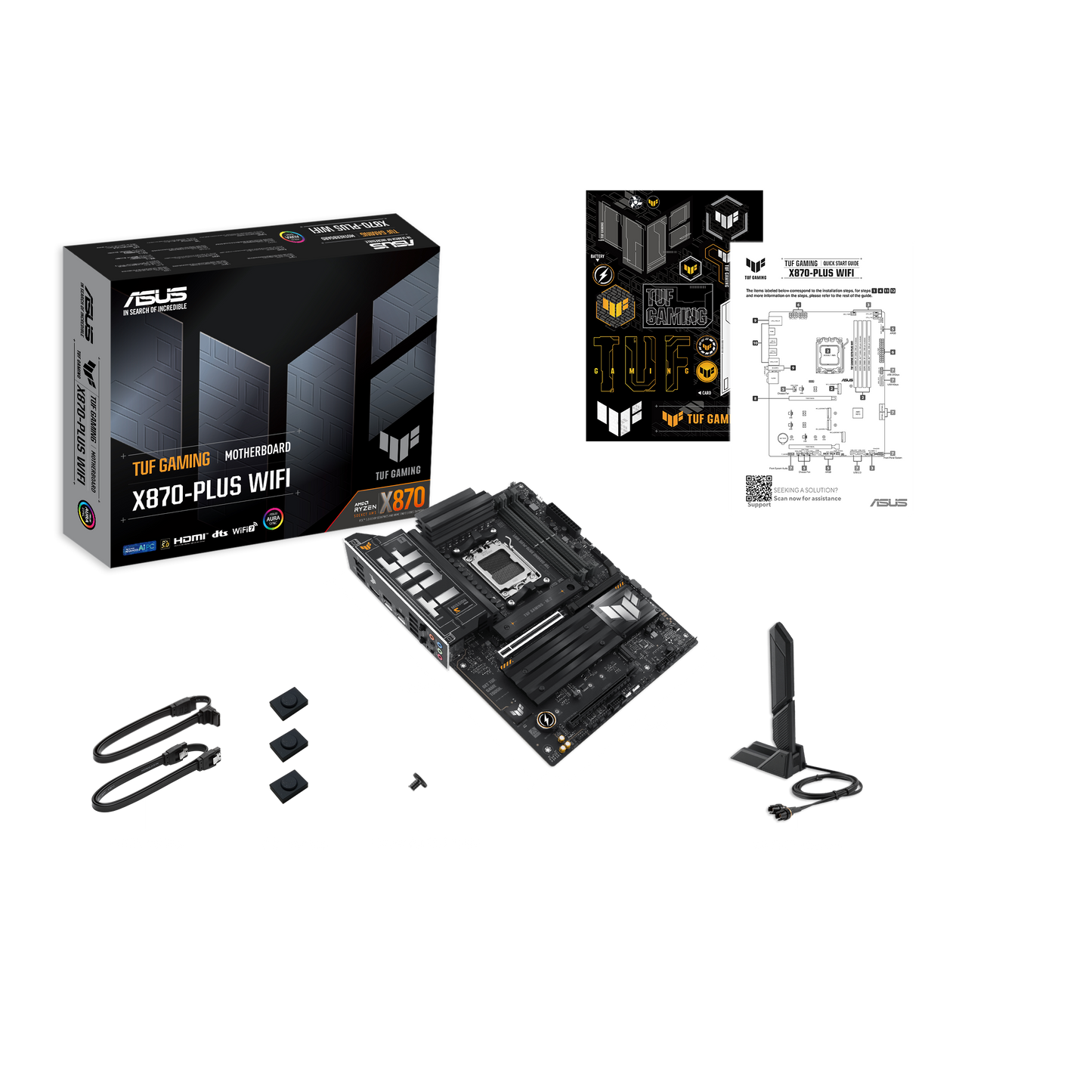 ASUS TUF GAMING X870-PLUS WIFI AM5 DDR5 MAINBOARD