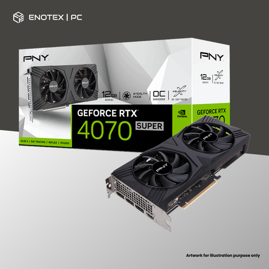 PNY GEFORCE RTX 4070 SUPER 12GB  DUAL FAN VERTO OVERCLOCKED