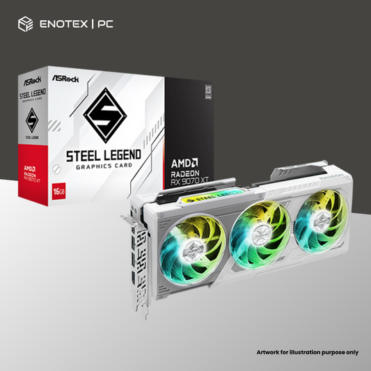 ASROCK AMD RADEON RX 9070 XT STEEL LEGEND 16GB