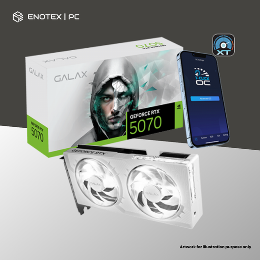 GALAX GEFORCE RTX 5070 1-CLICK OC 12GB GDDR7 - WHITE